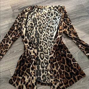 Leopard Print Women's cardigan - lightweight